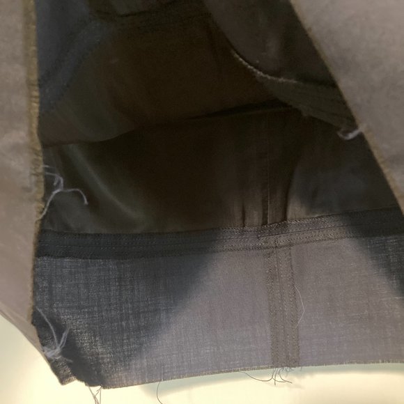 The Editor women's size 42 IT midnight navy elastic waist light silky wool skirt - Picture 4 of 8